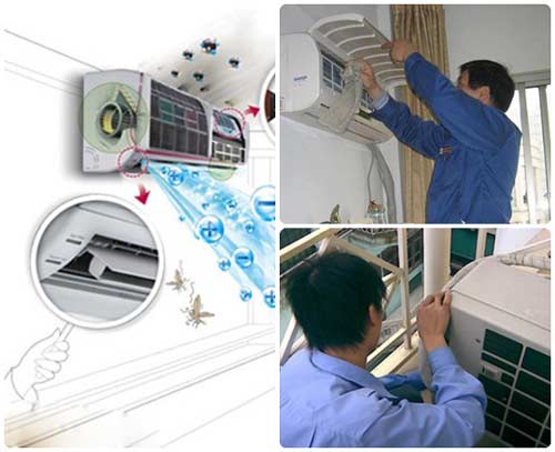 Khu vực nhận sửa chữa điều hòa tại quận Long Biên